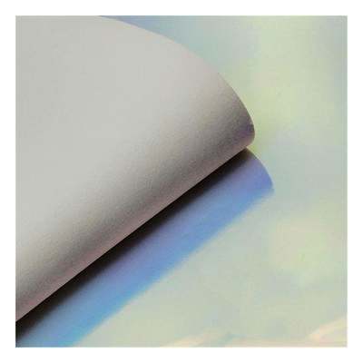 รุ้ง PU โฮโลแกรม เมทัลลิก หลากสี กระจก หนังเทียม สังเคราะห์ หนังเทียม กระเป๋าถือ เคสรองเท้า สมุดโน้ต หนัง