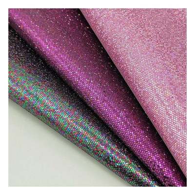 Wholesale Mesh Glitter Fabric Synthetic Artificial Fux Leather Shoes Phone Shell Vanity Case Handbag Notebook Leather Fabric สินค้าขายปลีก เครื่องยืดผ้าผ้าผ้าหนัง