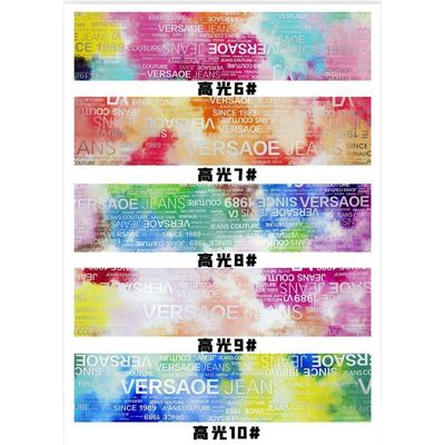 PU Rainbow Letter Print Magazin Design สิวสังเคราะห์ กันน้ํา เนื้อหนังเทียม สําหรับกระเป๋าเดินทาง เฟอร์นิเจอร์เครื่องสําอาง/โซฟา