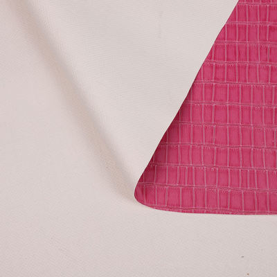 หนังเทียมสังเคราะห์ลายไม้ไผ่ PVC เงาสูง ตกแต่งรองเท้า กระเป๋า กล่อง หนังเทียม