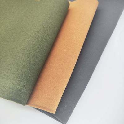 หนังไมโครไฟเบอร์ PU บุหนังเทียม ECO Imitation Suede สำหรับรองเท้า กระเป๋า เข็มขัด ถุงมือ ผ้าหนังเทียม