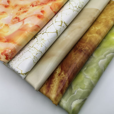 ผิวหนังพีวีซีพิมพ์เมอร์บลิ่งเกรน พร้อมรองเท้าแปรงสองแบบใน 20 สีสําหรับกระเป๋าและกระเป๋าเงิน