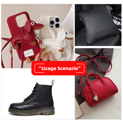 หนัง PVC 58 สี พร้อมแผ่นรองด้านหลังแบบ Double Brushed และลวดลายนูนสำหรับกระเป๋าและเฟอร์นิเจอร์