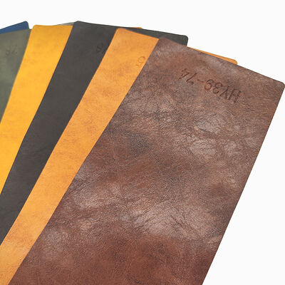 หนังเทียม PVC Crazy Horse Oil Wax Tanned กันน้ำสำหรับบุโซฟา เก้าอี้ กระเป๋า เบาะรถยนต์ สายเข็มขัดนิรภัย หนังเทียม