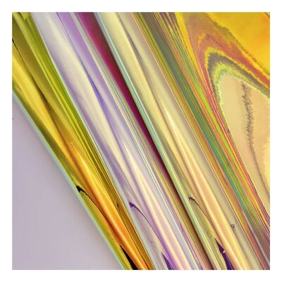 รุ้ง PU โฮโลแกรม เมทัลลิก หลากสี กระจก หนังเทียม สังเคราะห์ หนังเทียม กระเป๋าถือ เคสรองเท้า สมุดโน้ต หนัง