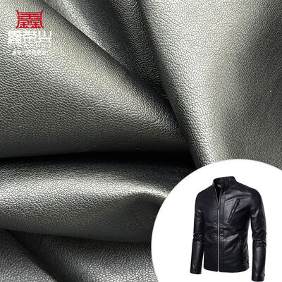Cheap Price Elastic PVC Sheepskin Faux Leather Waterproof Synthetic Leather for Garment Clothing Pants Stretch Blackout Wicking