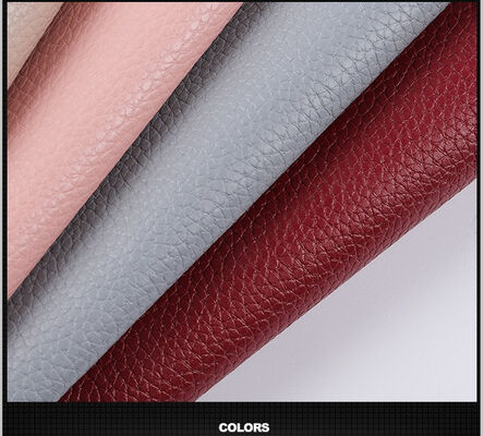 ผ้าหนังเทียม PU ไมโครไฟเบอร์ ลายลิ้นจี่ กันน้ำ ยืดหยุ่น สำหรับโซฟา เบาะรถยนต์ พวงมาลัย กระเป๋าสตางค์