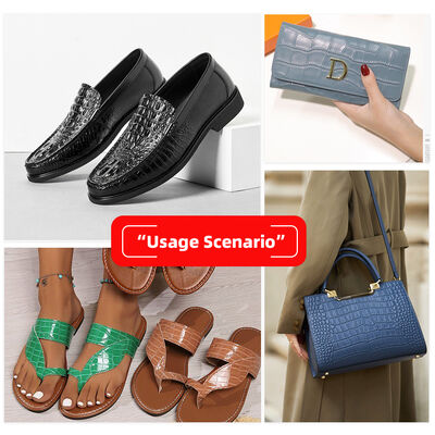 หนัง PU สังเคราะห์ไมโครไฟเบอร์ ลายจระเข้ สำหรับกระเป๋า รองเท้า โซฟา กระเป๋าสตางค์ เคส โน้ตบุ๊ก เสื้อผ้า ลูกฟุตบอล การใช้งานกลางแจ้ง