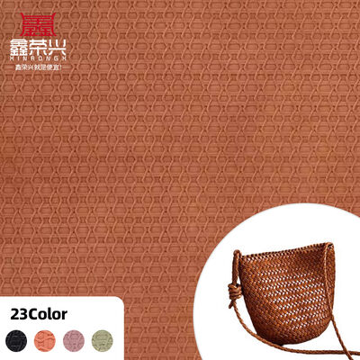 หนังเทียม PVC ลายสานวินเทจ สำหรับกระเป๋า รองเท้า โซฟา รถยนต์ กระเป๋าสตางค์ เข็มขัด หนังเทียม