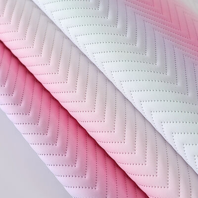 หนังเทียม PU ลายพิมพ์สีไล่ระดับแฟชั่นใหม่สำหรับโซฟา กระเป๋าตกแต่ง กล่องบรรจุ หนังเทียมไวนิล