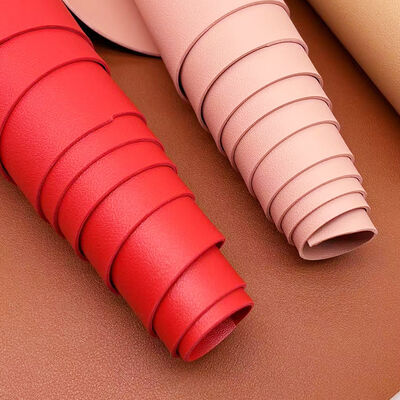 หนังเทียม PVC ลายลูกวัว สังเคราะห์สองหน้า หนังเทียมพิมพ์ลาย หนังเทียมสำหรับงานฝีมือ กระเป๋า แผ่นรองโต๊ะ กระเป๋าสตางค์