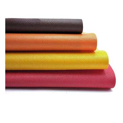 PVC ผิวหนังสังเคราะห์ประดิษฐ์สําหรับกระเป๋าสตางค์ กระเป๋าสตางค์กระเป๋าสตางค์ โน๊ตบุ๊ก ผ้าหนัง
