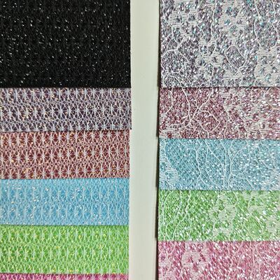 XR Glitter Synthetic Leather รูปแบบข้าว & รูปแบบดอกไม้