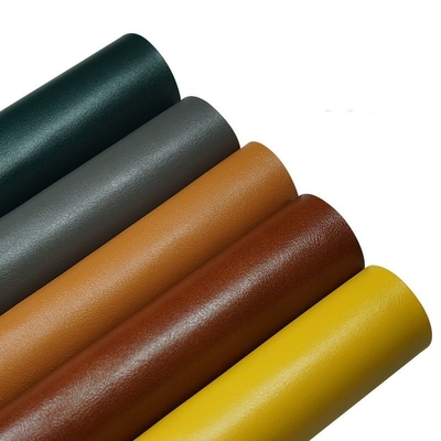 PVC 158 รูปแบบเนื้อหนังวัว เนื้อหนังสังเคราะห์ประดิษฐ์สําหรับกระเป๋ารองเท้า เนื้อหนังเท็จ