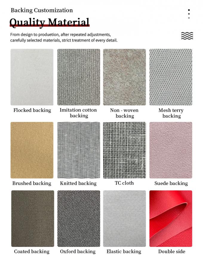 หนังเทียมกว้าง 160 ซม. สำหรับพรมรถยนต์ เบาะรถยนต์ กันรอย กันน้ำ หนังเทียม PVC ลายนูนสำหรับโซฟา เก้าอี้ เฟอร์นิเจอร์ 2