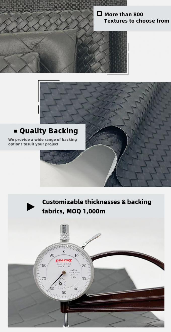 ผ้าทอลายวนซ้ำ หนังเทียม PVC ลายนูน รองเท้า กระเป๋า เฟอร์นิเจอร์ งานฝีมือ รถยนต์ หนังเทียมยืด 5