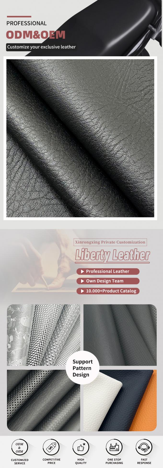 หนังเทียม PVC นูน ยืดได้ 4 ทิศทาง วัสดุหนังเทียมสำหรับรถยนต์ สำหรับตกแต่งเบาะรถจักรยานยนต์ จักรยาน เฟอร์นิเจอร์ 4