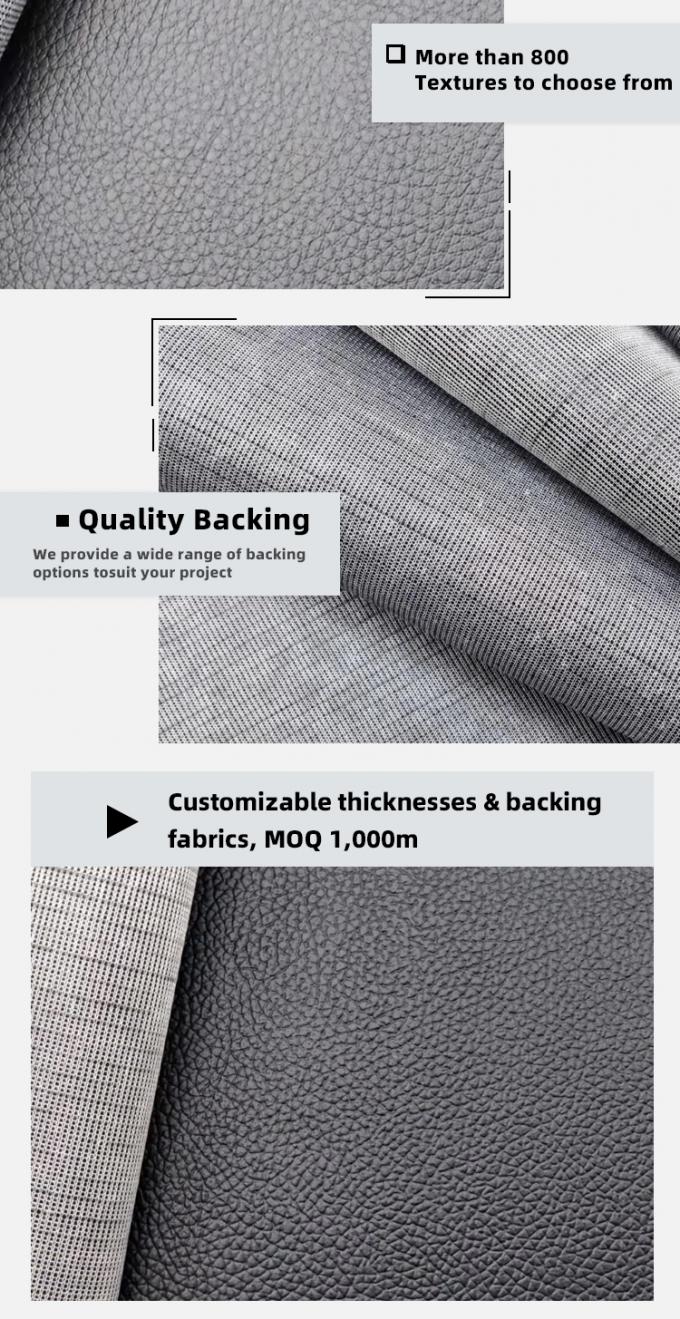 พีวีซี ลายหนังลิ้นจี่ต่างๆ หนังสังเคราะห์เทียม ราคาถูก เก้าอี้ โซฟา รองเท้า พรมปูพื้นรถยนต์ หนังเทียม 5