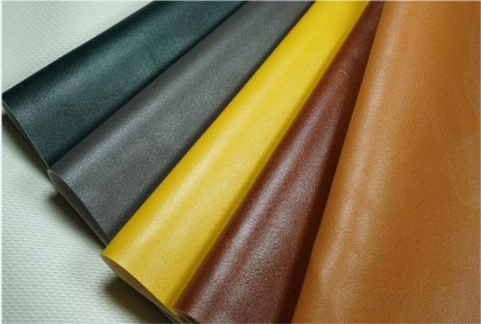 PVC 158 รูปแบบเนื้อหนังวัว เนื้อหนังสังเคราะห์ประดิษฐ์สําหรับกระเป๋ารองเท้า เนื้อหนังเท็จ 7