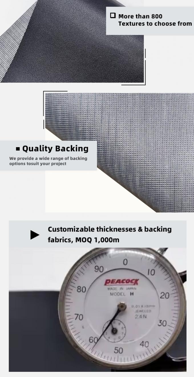 หนัง PVC ทนต่อการขีดข่วนสำหรับบุเฟอร์นิเจอร์ กว้าง 140 ซม. 5