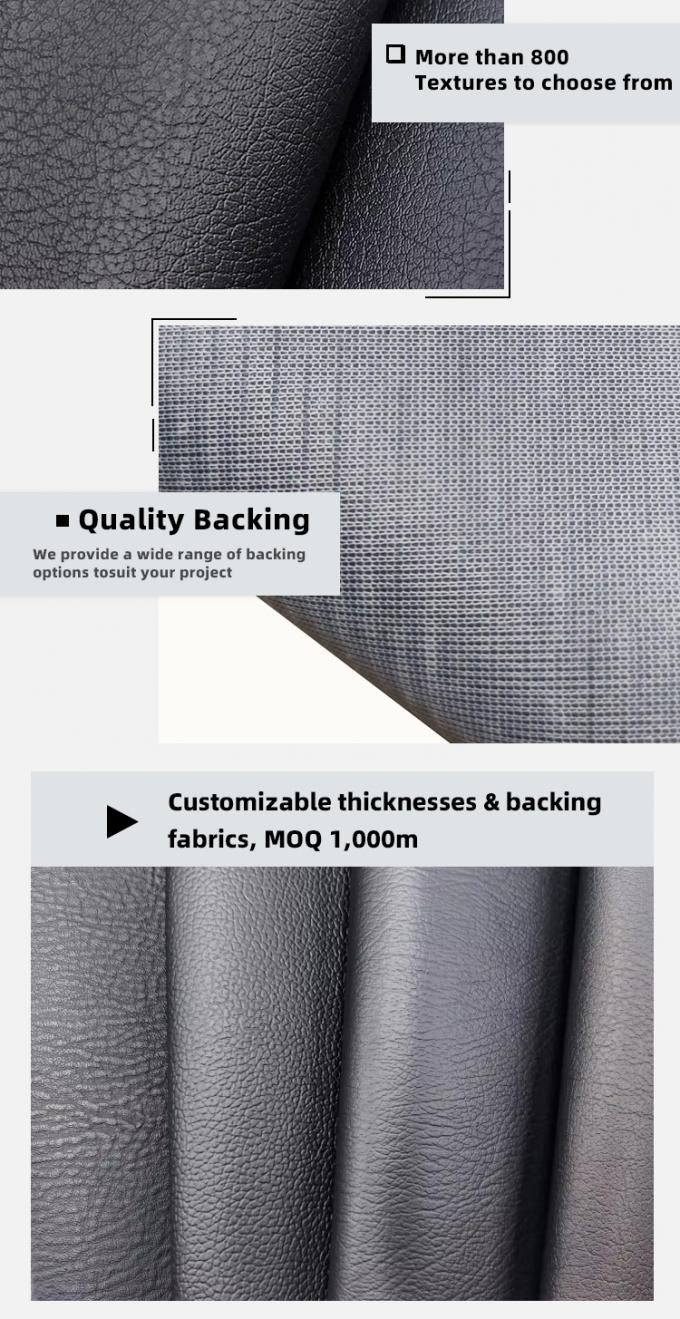 หนัง PVC ทนต่อการขีดข่วนสำหรับบุเฟอร์นิเจอร์ กว้าง 140 ซม. 5