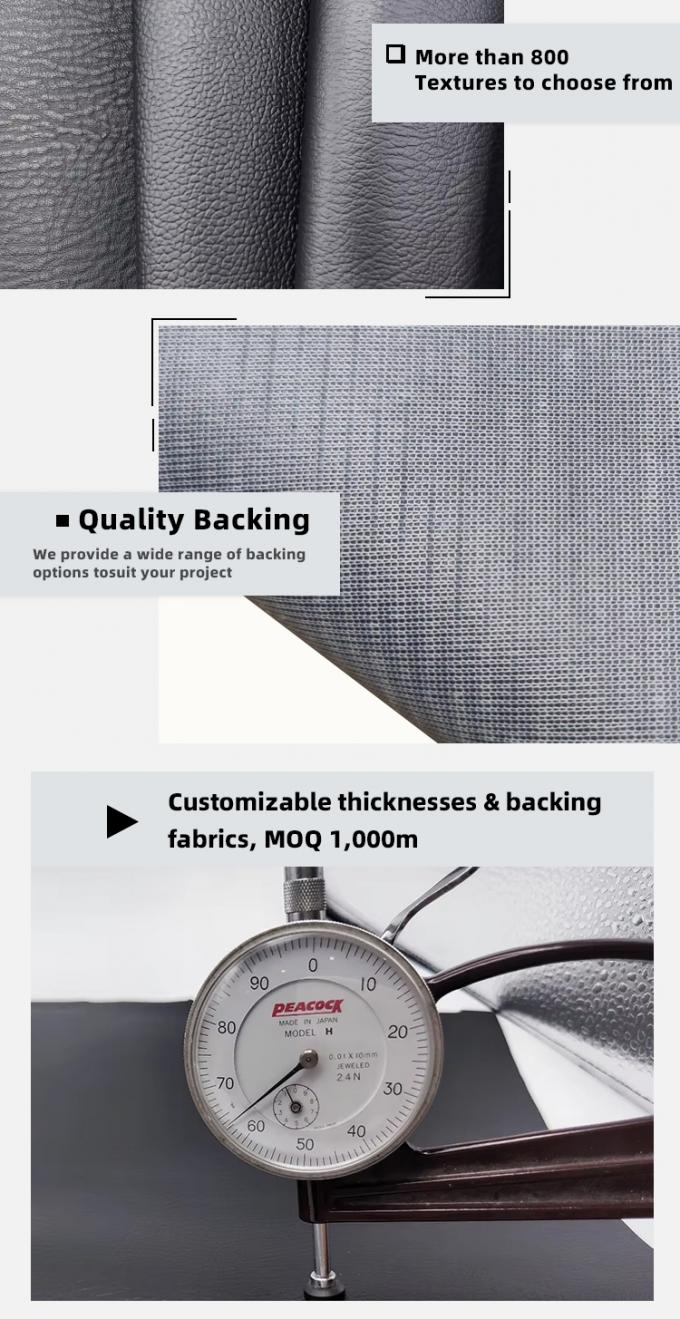 หนัง PVC ทนต่อการขีดข่วนสำหรับบุเฟอร์นิเจอร์ กว้าง 140 ซม. 5