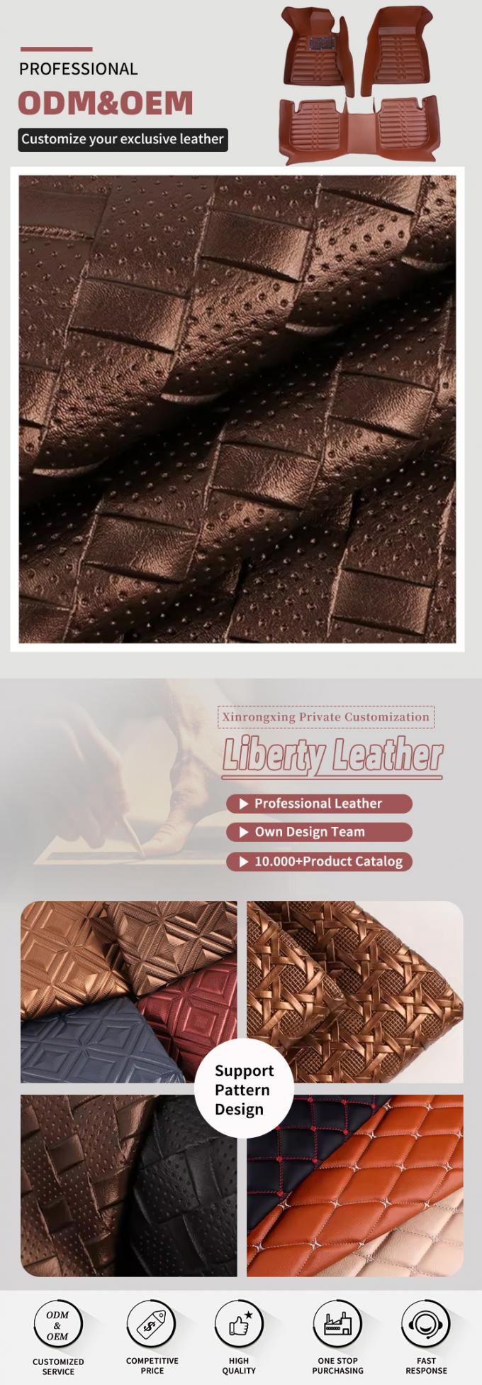 เบาะรถยนต์หนังเทียม PVC ทนต่อการขัดถู กันน้ำ 4