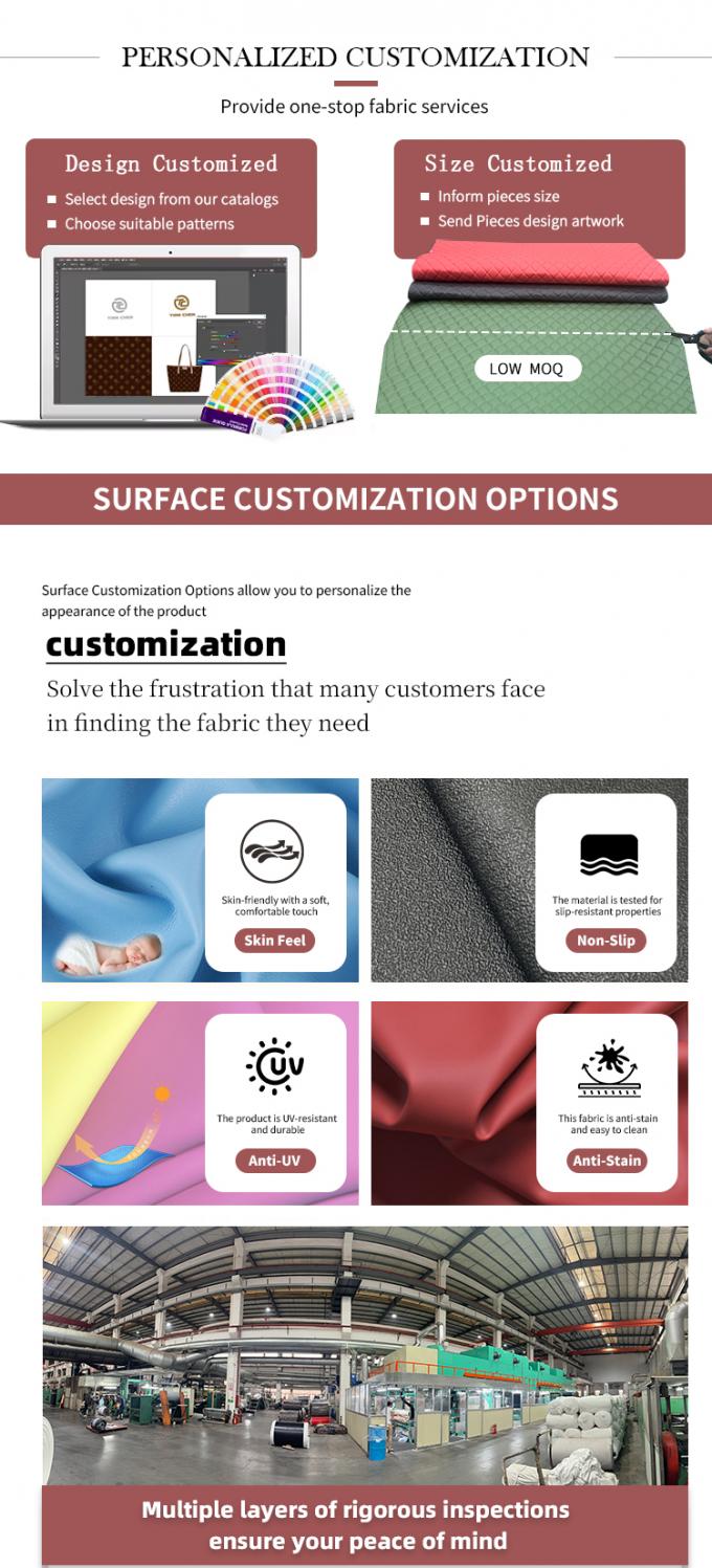 ผ้าใบผ้าใบหนัง PVC ที่แต่งเอง ผ้าใบเท้ารถ 4.6 มิลลิมิตร หนาด้วยฟองพัดกระชับสเตรชี่ฟิต ที่นั่งรถกระเบื้อง 6