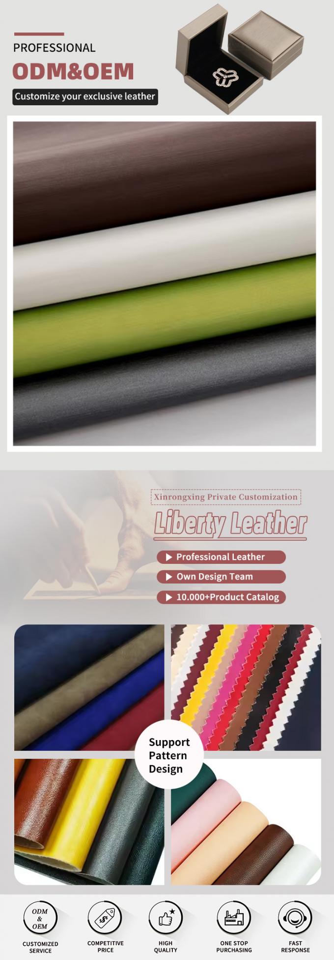 PU 0.5 เนื้อไหม ผ้าหนังธรรมดา กระเป๋าสตางค์ กระเป๋ารองเท้า Ntoebook อัลบั้มภาพหนัง ผ้าหนังสังเคราะห์หนังปลอม 4