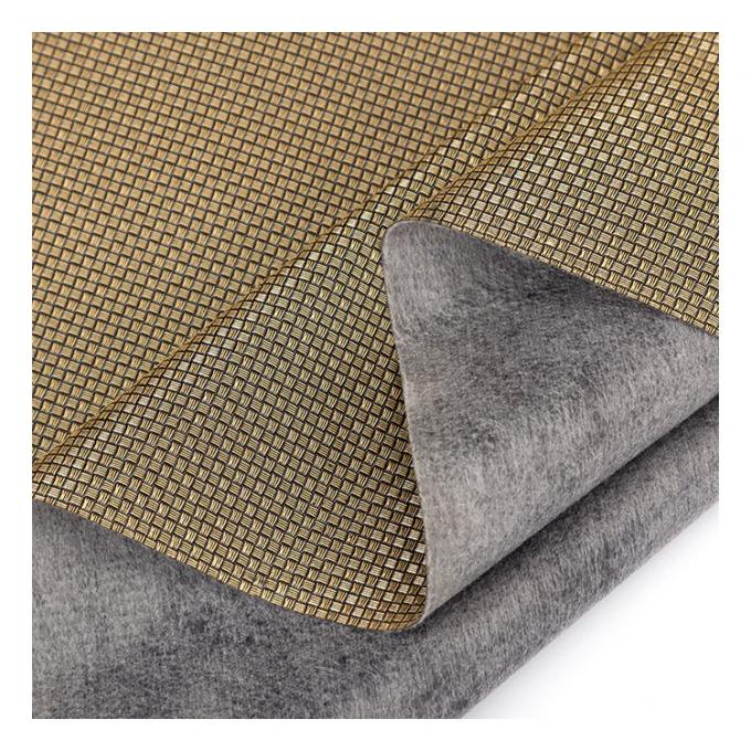 ผ้าหนังเทียมลายไข่มุกสีอ่อน PVC โครงโลหะ ลายสานขนาดเล็ก สำหรับทำบรรจุภัณฑ์ กระเป๋าสตางค์ กล่อง รองเท้า สมุดโน้ต 15