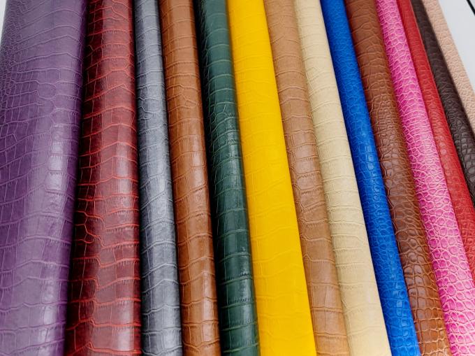 พีวีซีโครกอดิลเกรนหนังสังเคราะห์เทียม กระเป๋าสตางค์กล่องรองเท้า Ntoebook ผ้าหนังเท็จ 4