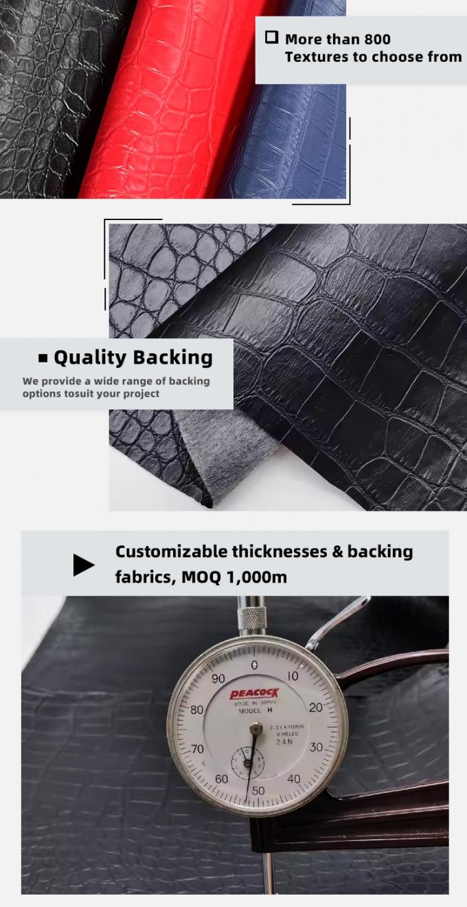 เคสกระเป๋าสตางค์หนังเทียมลายจระเข้ PVC รองเท้า ผ้าหนังโน๊ตบุ๊ค 5