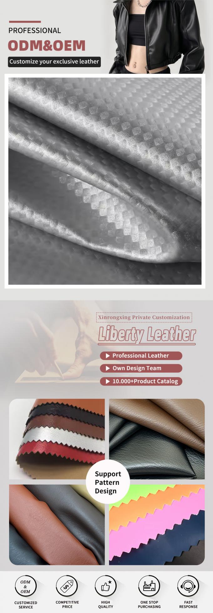 สายพัดยืดหยุ่น PU สายคาร์บอน สายพัดสลามาท ผิวหนังสังเคราะห์สําหรับกระเป๋าเสื้อผ้า 4