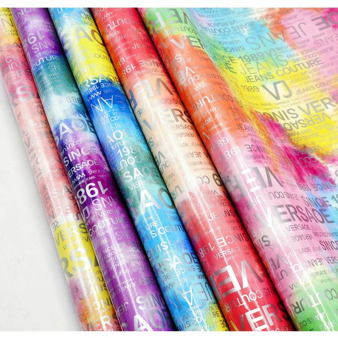 PU Rainbow Letter Print Magazin Design สิวสังเคราะห์ กันน้ํา เนื้อหนังเทียม สําหรับกระเป๋าเดินทาง เฟอร์นิเจอร์เครื่องสําอาง/โซฟา 8