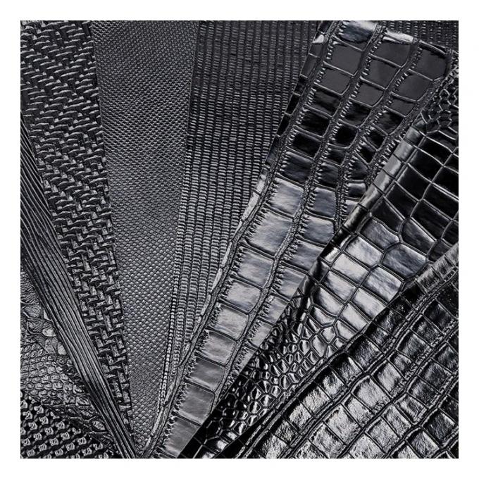 รูปแบบกระจ่างสูง พีวีซีหนังสังเคราะห์ รูปแบบสัตว์ รองเท้า กระเป๋าและกระเป๋าผ้าหนังเทียม 8