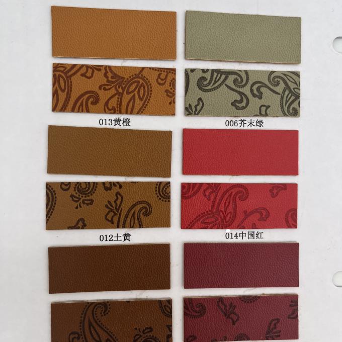 PU สิวสังเคราะห์สําหรับกระเป๋ารองเท้า แพ็คเมทโต๊ะผ้าหนังสังเคราะห์ 12